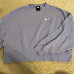 Nike Purple Crewneck Sweater Relaxed Fit